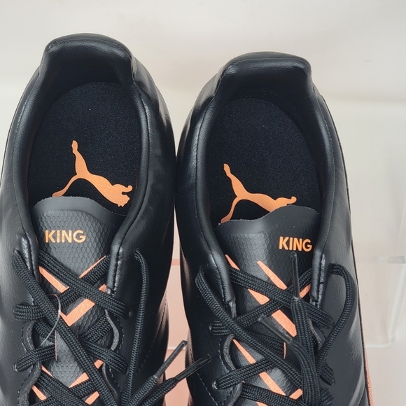 Puma King Pro 21 FG Mens Size 8.5 Soccer Cleats Black Orange Style 106549-04 New - Picture 9 of 11
